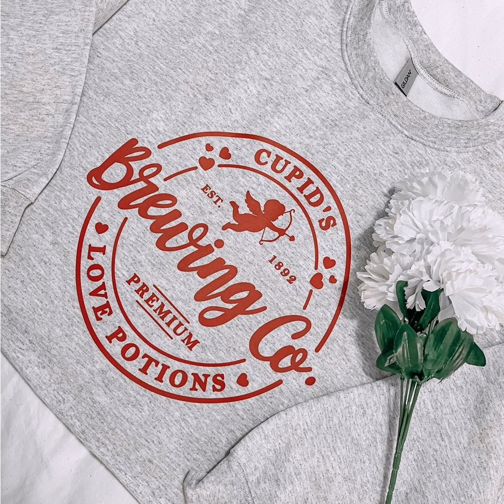 Cupid’s Brewing Co Valentines Day Crewneck Sweatshirt